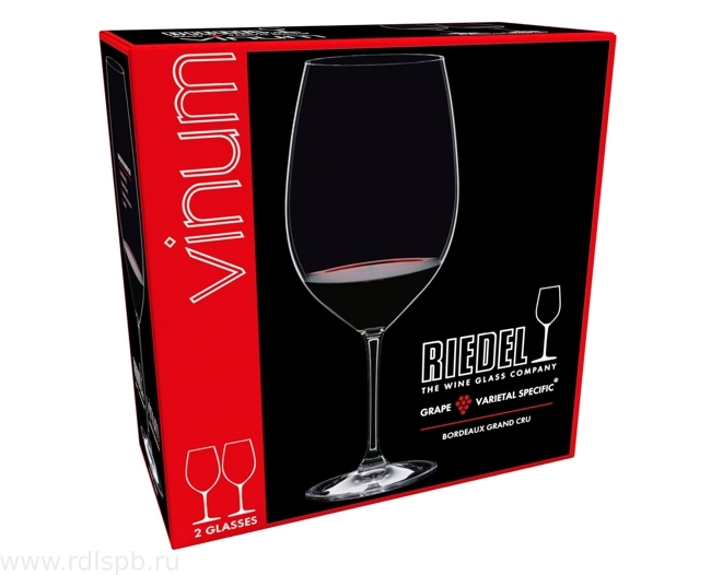 Набор бокалов 2 шт. Riedel VINUM Bordeaux Gran Cru / Винум Бордо Гран Крю 960 мл.