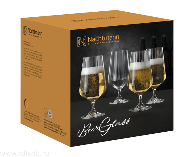 022 Набор бокалов 4 шт. Nachtmann CELEBRATION Beer Glass   НАХТМАНН Селебрейшн для пива 380 мл