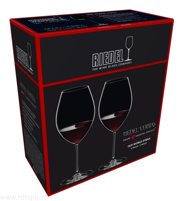 05 Набор бокалов 2 шт. Riedel VERITAS Old World Syrah  Ридель ВЕРИТАС Сира (Старый Свет) 600 мл.